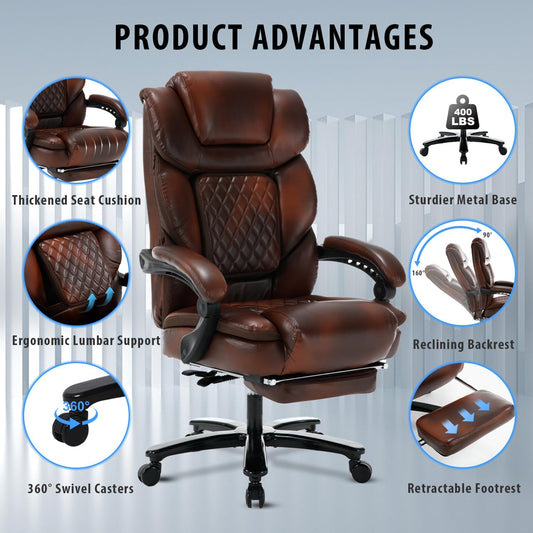 Elevate-chairs-Flexi-Office-Desk-Ergonomic-Chair-brown-product-advantages