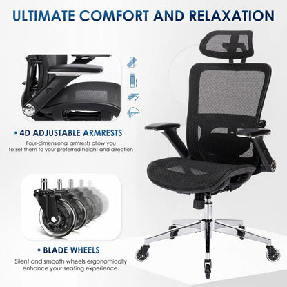 Vero Elevate Ergonomic Office Chair with Adjustable Arms
