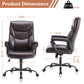 Ergonomic Office Desk Chair in PU Leather