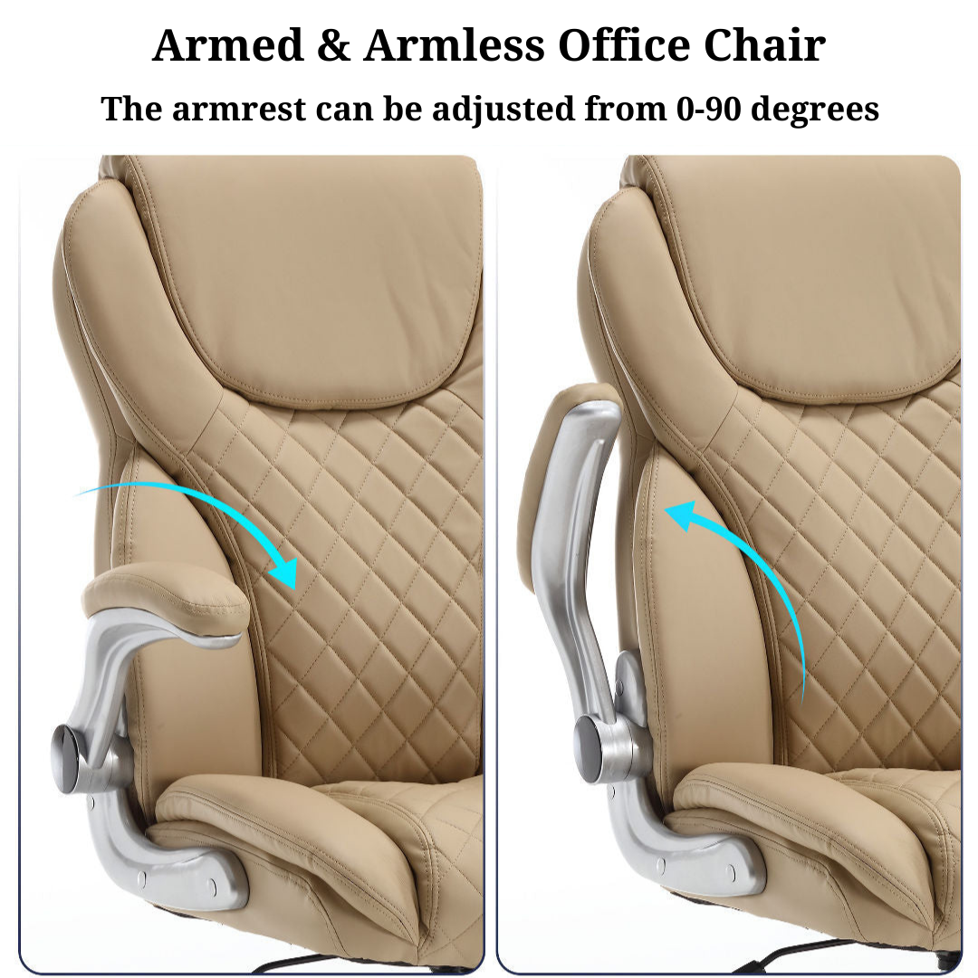 Office Chair with Adjustable Armrest and High Backrest