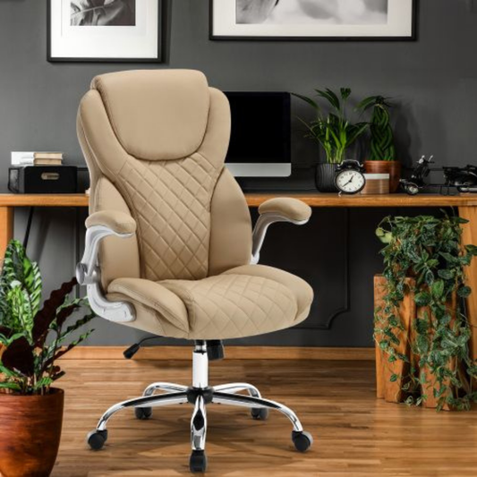 Office Chair with Adjustable Armrest and High Backrest