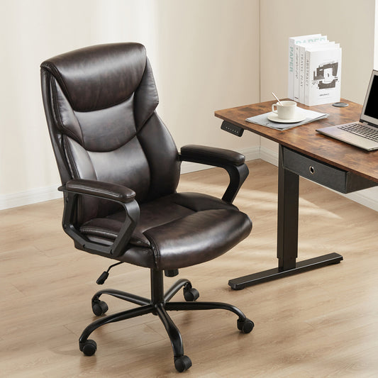 Ergonomic Office Desk Chair in PU Leather