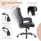 Alova Ergonomic Office Desk Chair in PU Leather