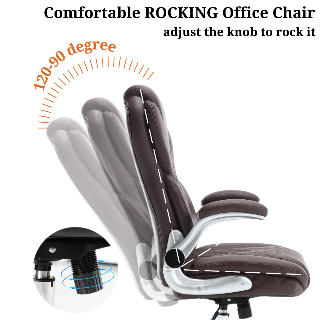 Optera Office Chair with Adjustable Armrest and High Backrest