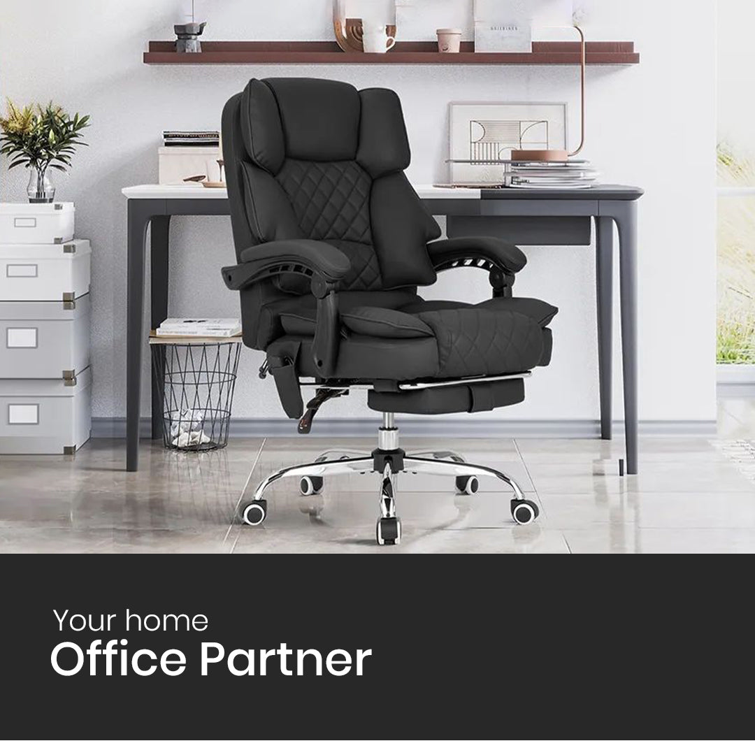 Optima Office Chair with Heat, Kneading Massage & Reclining Functions