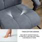 Vertex Office Chair with Heat and Massage Function (Velvet Fabric)