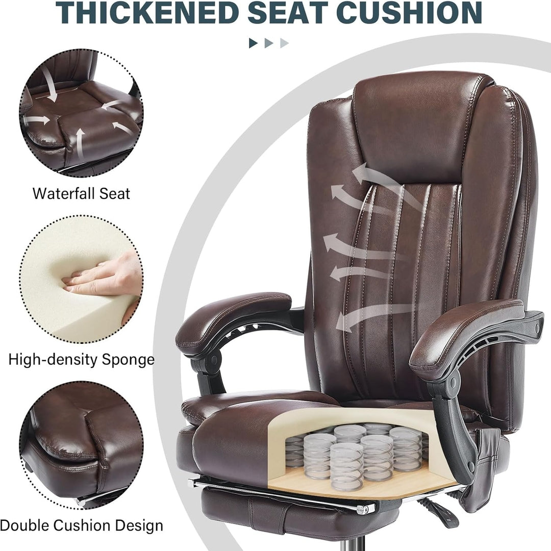 Office Chair with Heat, Massage & Reclining Functions