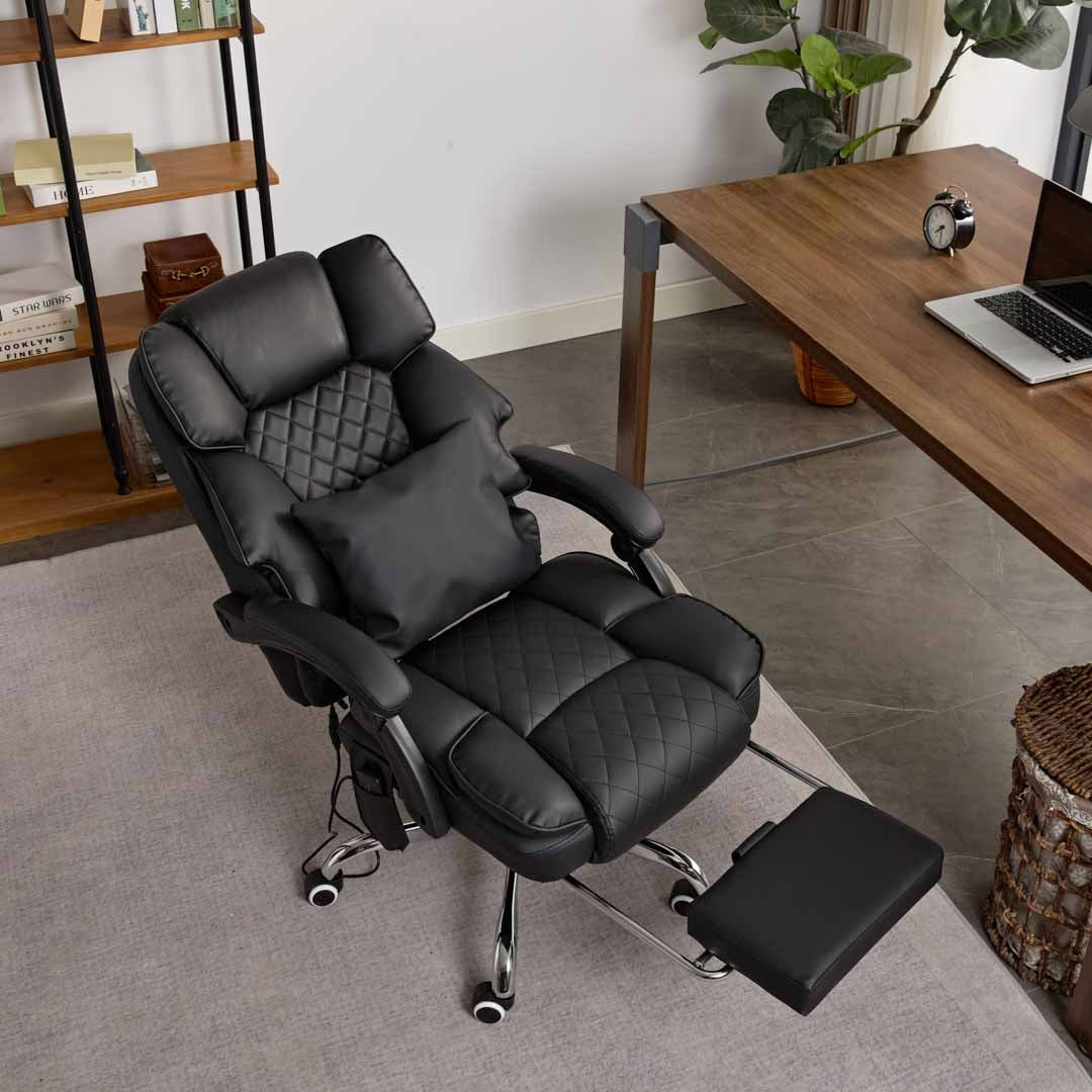 Optima Office Chair with Heat, Kneading Massage & Reclining Functions