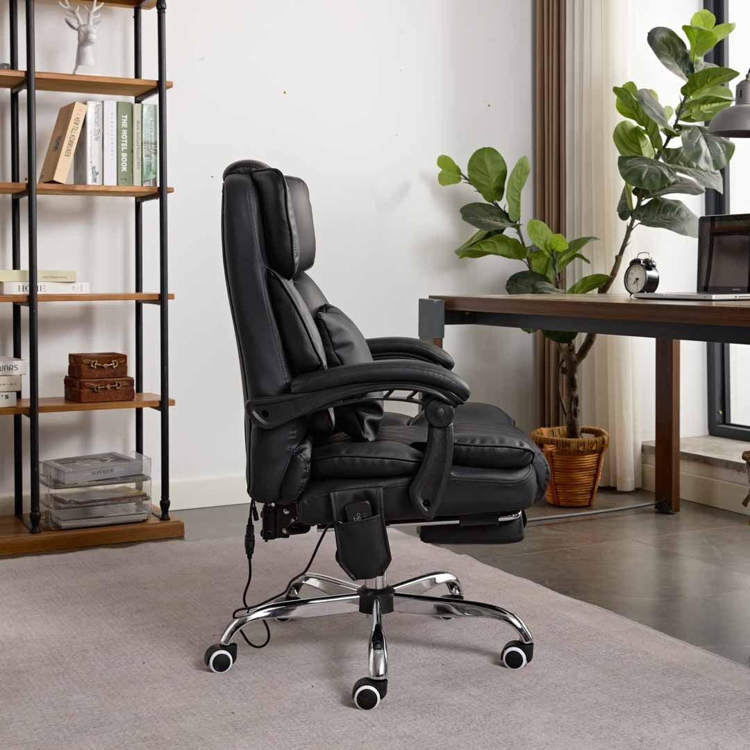 Optima Office Chair with Heat, Kneading Massage & Reclining Functions