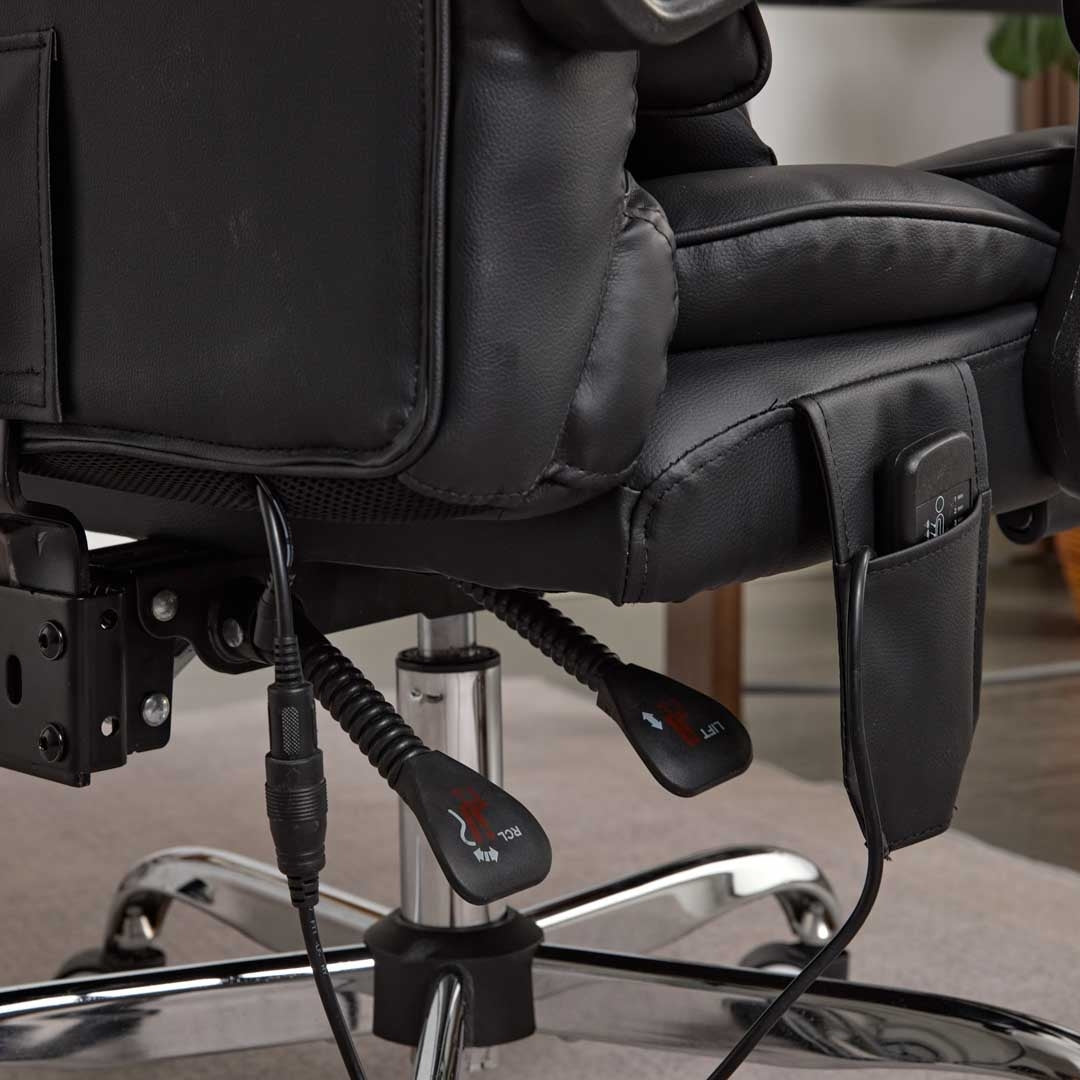 Optima Office Chair with Heat, Kneading Massage & Reclining Functions