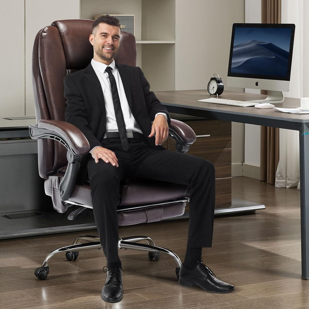 Office Chair with Heat, Massage & Reclining Functions