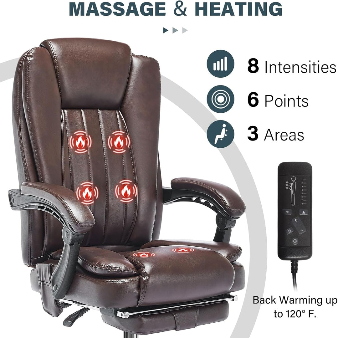 Office Chair with Heat, Massage & Reclining Functions