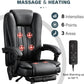 Office Chair with Heat, Massage & Reclining Functions