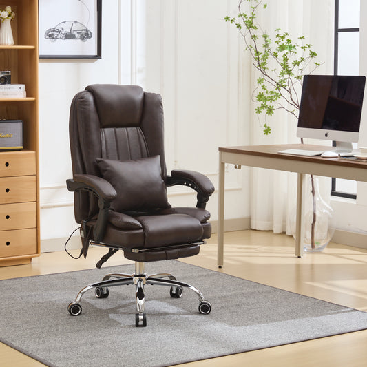 Omni Heat and 4-Point Vibrating Massage Office Chair