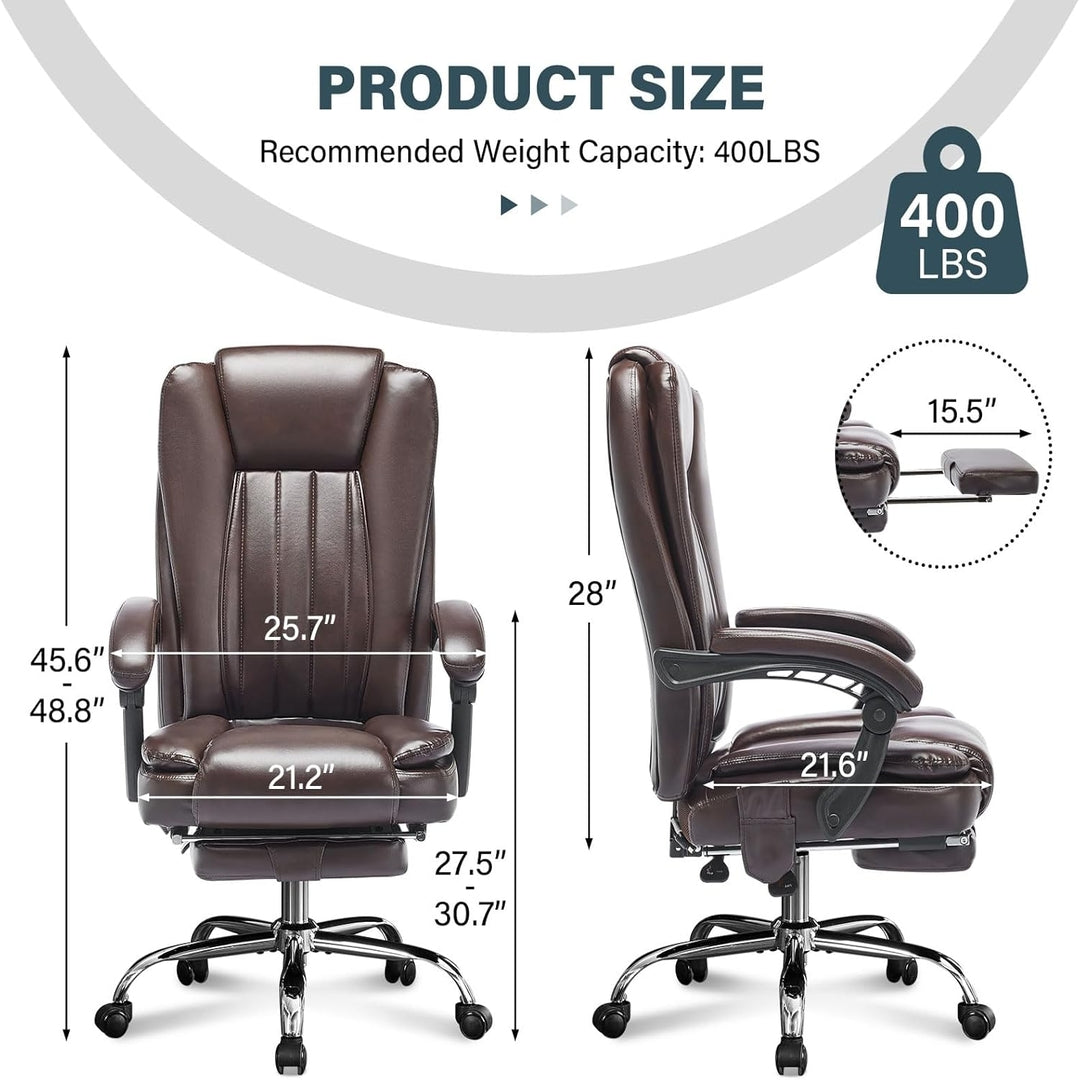 Office Chair with Heat, Massage & Reclining Functions