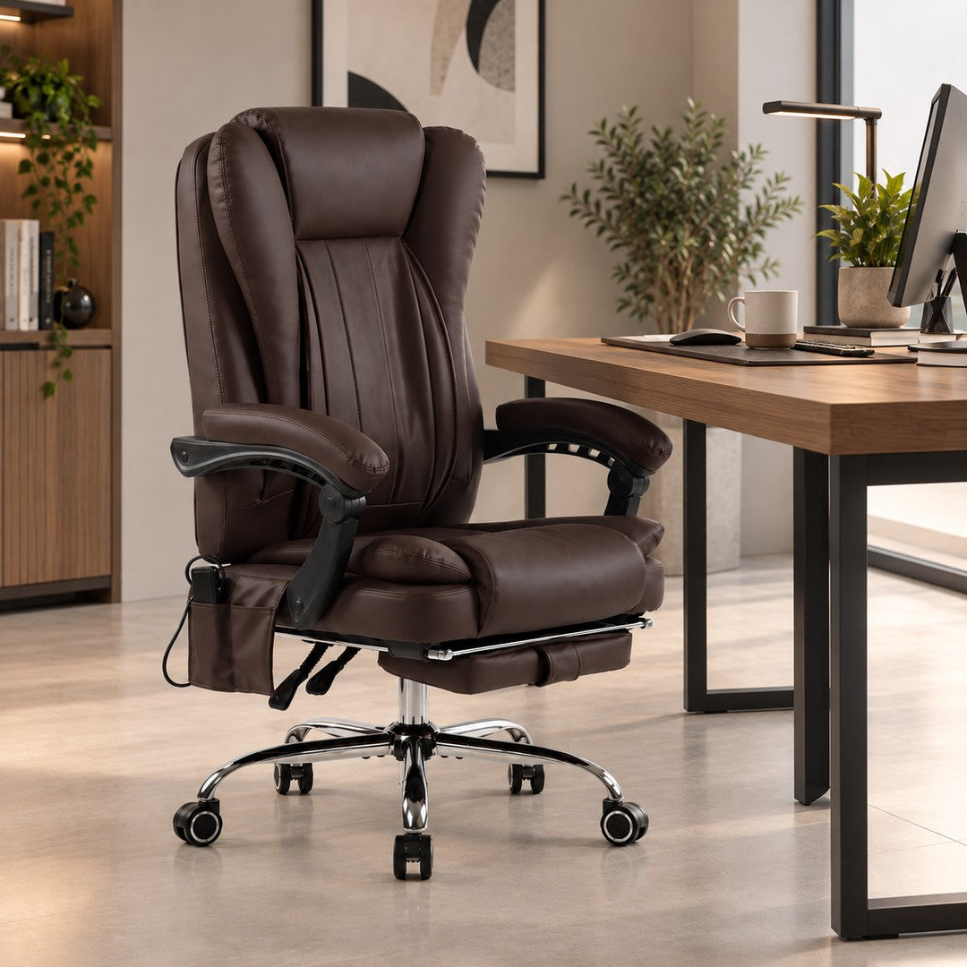Sigma 4-Point Heated Kneading Massage Office Chair