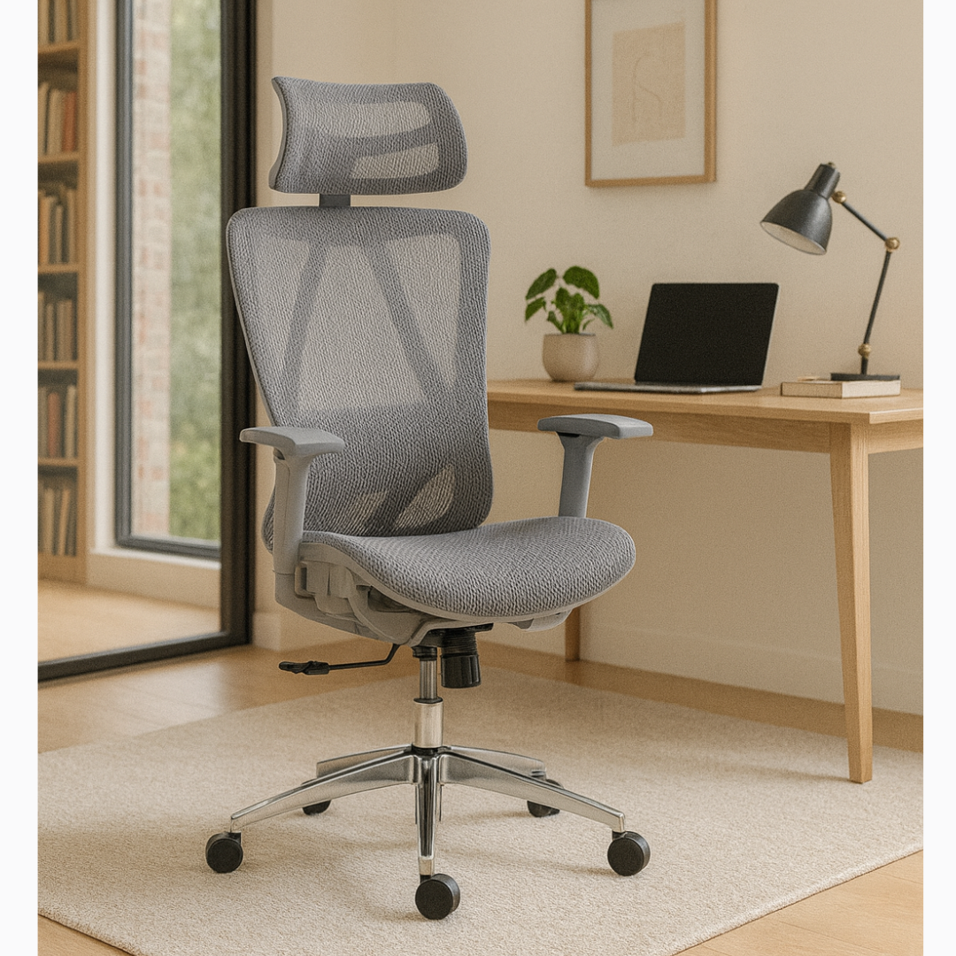 Grey zenvo office mesh chairs