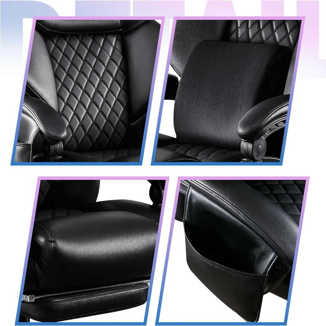 Apex Ergonomics Office Chair with 3D Rolling Massage Lumbar Cushion