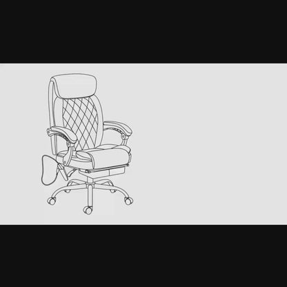 Ergo Elite Office Chair with Heat and Vibrating Massage Functions
